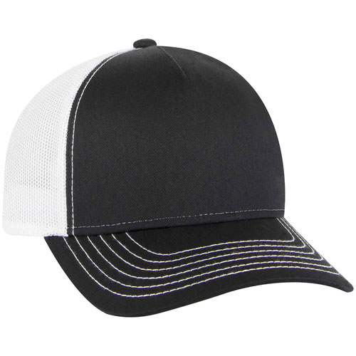 OTTO CAP 102-1318 - 5 Panel Low Profile Mesh Back Trucker Hat
