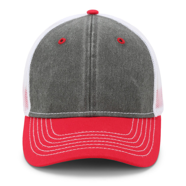 Paramount Headwear I-803 - Pigment Washed Twill & Mesh Back Cap