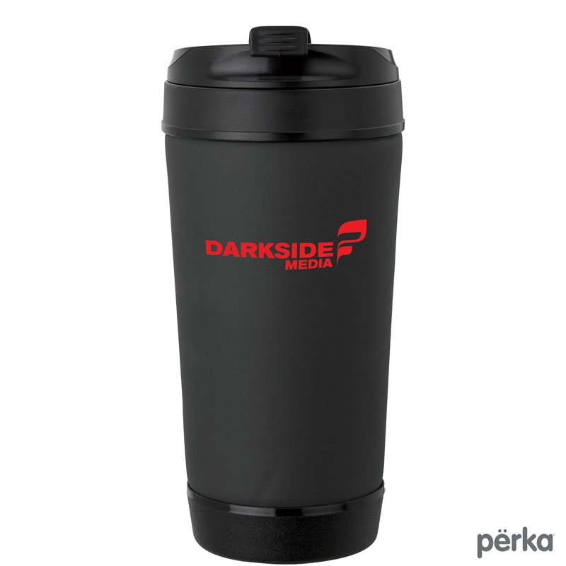 Perka® KM6129 - Hibiscus IV 17 oz. Insulated Spill-Proof Mug