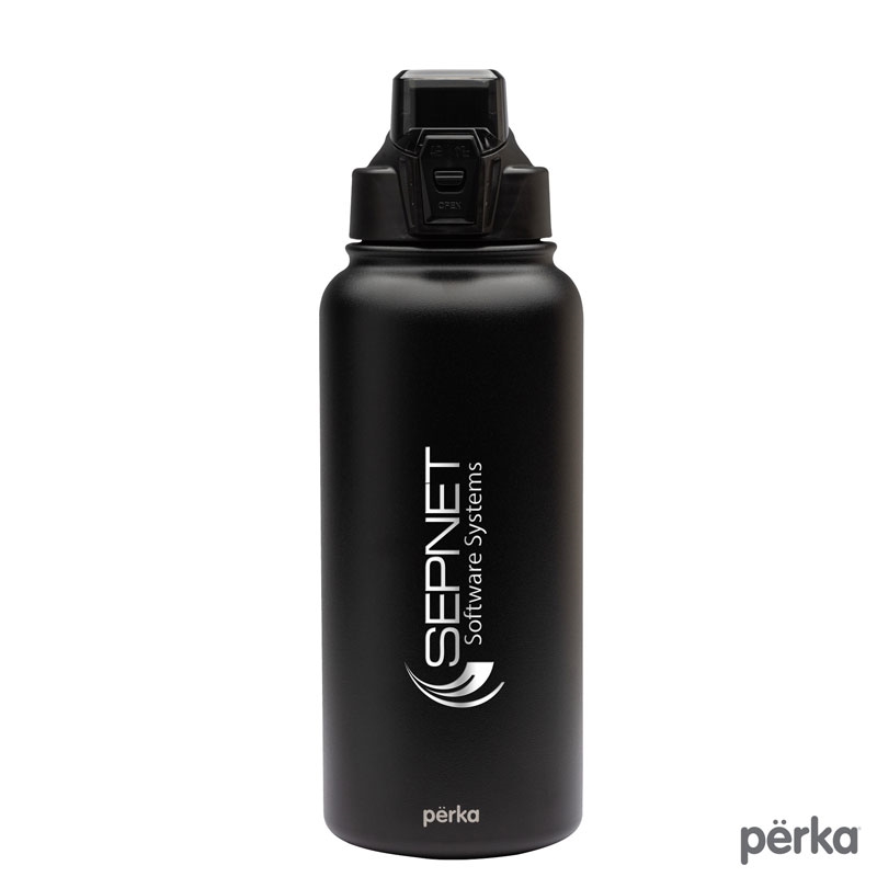 Perka® KW3504 - Rex 32 oz. Double Wall, Stainless Steel Water Bottle