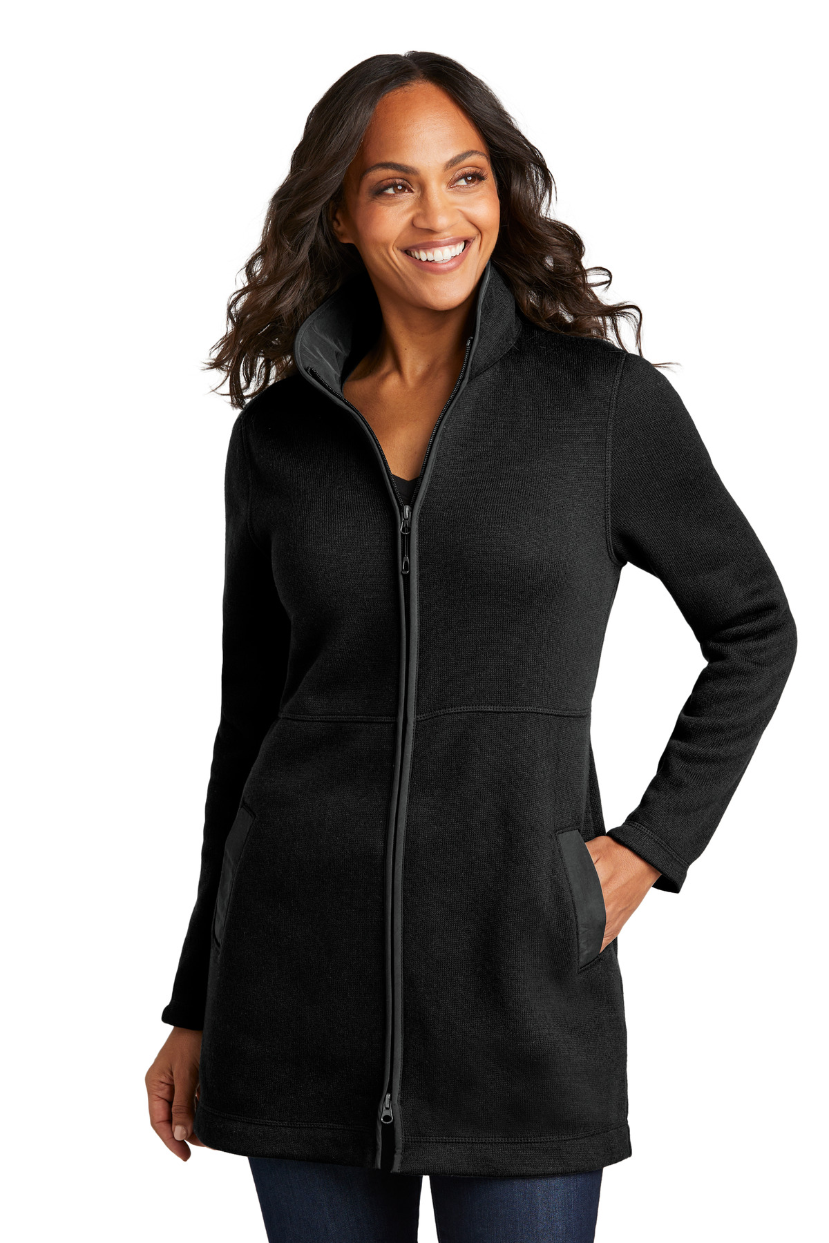Port Authority® L425 - Ladies Arc Sweater Fleece Long Jacket