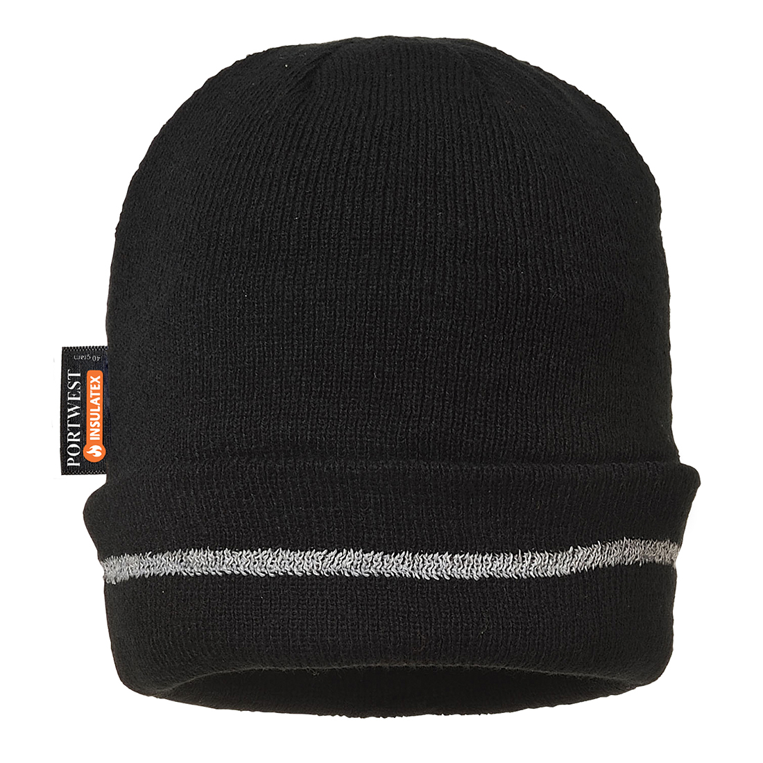 Portwest B023 - Reflective Trim Knit Hat Insulatex Lined