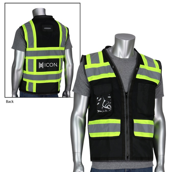 Starline HV15 - Black TT 11 Pocket Tech-Ready Mesh Surveyors Vest