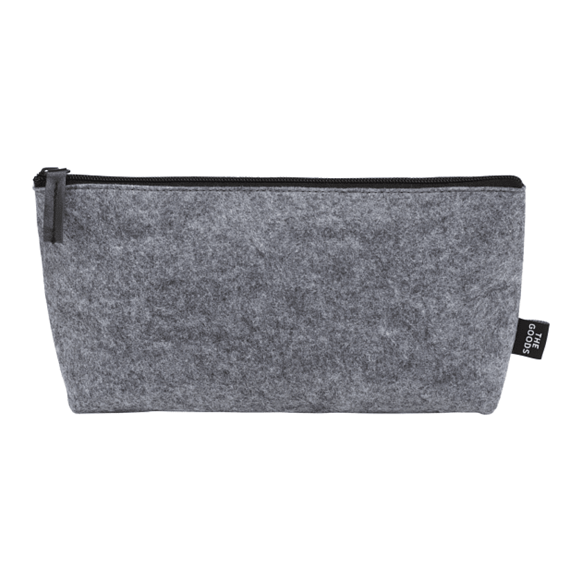 The Goods SM-5939 - Recycled Felt Zippered Pouch