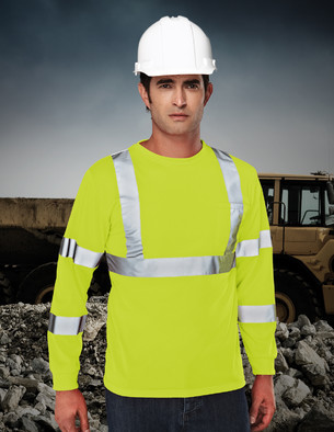 Tri-Mountain Performance 533 - Median safety long sleeve shirt