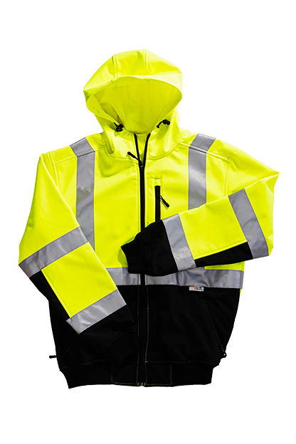 Xtreme Visibility XVSJ24795B - Xtreme-Flex™ Soft Shell Hoodie Jacket