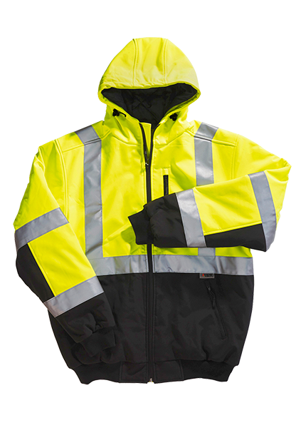 Xtreme Visibility XVSJ32145B - Xtreme-Flex™ Insulated Soft Shell Hoodie Jacket