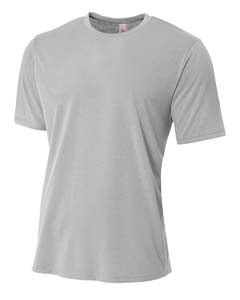 A4 Drop Ship N3264 - Men's Shorts Sleeve Spun Poly T-Shirt