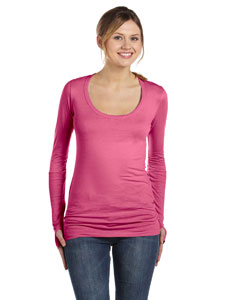 Alternative AA4015 - Ladies' Rib-Sleeve Scoop-Neck T-Shirt