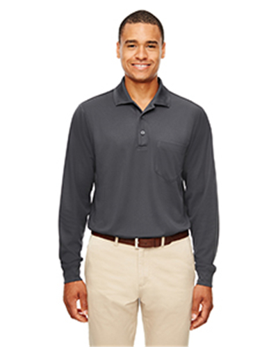 Core 365 88192P - Adult Pinnacle Performance Pique Long-Sleeve Polo with Pocket