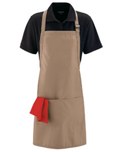 Augusta Drop Ship 5965 - Adult Full Width Apron with Pockets