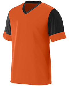 Augusta Drop Ship 1600 - Adult Wicking Polyester V Neck Jersey with Contrast Sleeves