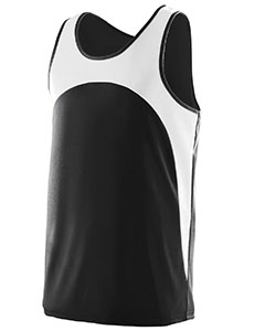 Augusta Drop Ship 340 - Adult Wicking Polyester Sleeveless Jersey with Contrast Inserts