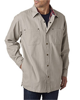 Backpacker BP7006 - Men's Canvas Shirt Jacket with Flannel Lining