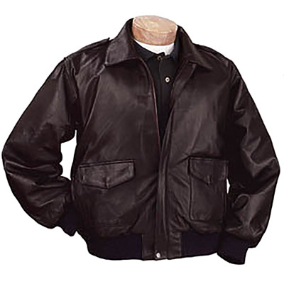 Burk's Bay BB100 - Men's Leather Napa Bomber Full-Zip Jacket