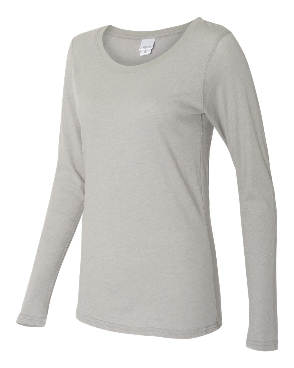 J.America 8236 - Women's Glitter Long Sleeve T-Shirt
