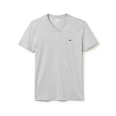 Lacoste TH6604 - Men's Cotton Short Sleeve V-Neck Tee