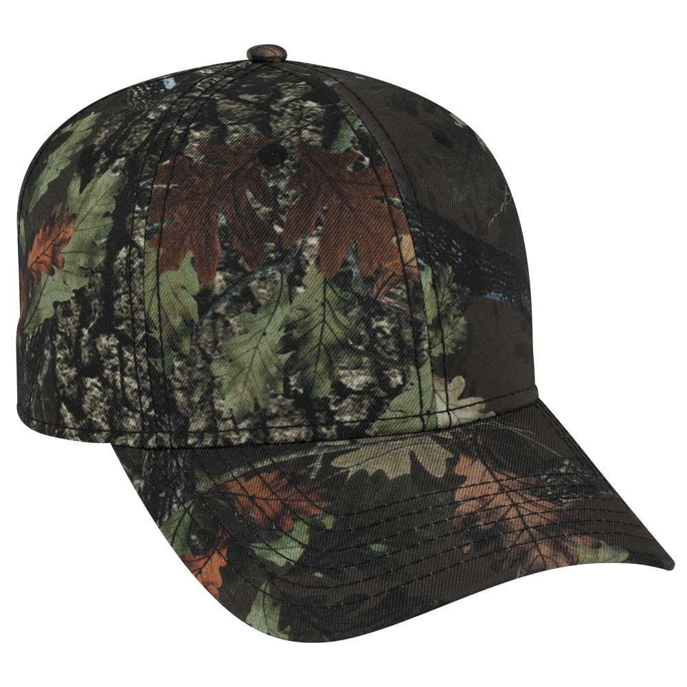 OTTO Cap 78-1222 - Camouflage Superior Polyester Twill 6 Panel Low Profile Baseball Cap