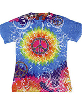 Tie-Dyed CD1555 - Ladies' Sublimation Short-Sleeve Tee