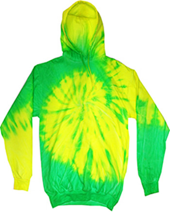 Tie-Dyed CD8700 - Adult Fluorescent Tie-Dyed Pullover Hoodie