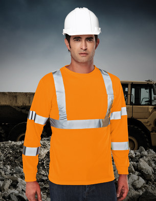 Tri-Mountain Performance 533 - Median safety long sleeve shirt
