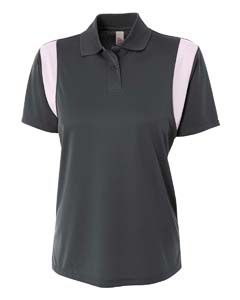 A4 Drop Ship NW3266 - Ladies' Color Blocked Polo w/ Knit Collar