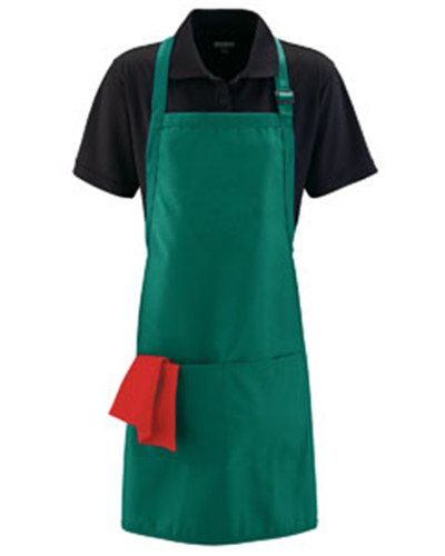 Augusta Drop Ship 5965 - Adult Full Width Apron with Pockets