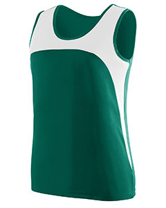 Augusta Drop Ship 342 - Ladies Wicking Polyester Sleeveless Jersey with Contrast Inserts
