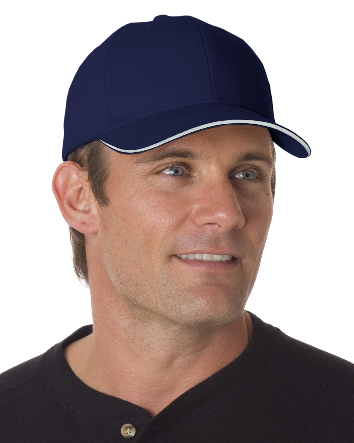 Bayside BA3621 - Brushed Twill Structured Sandwich Cap