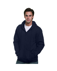 Bayside BA900 - Adult Full Zip Hooded Sweatshirt