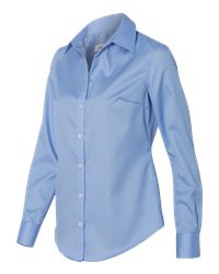 Calvin Klein 13CK034 - Women's Non Iron Micro Pincord Long Sleeve Shirt