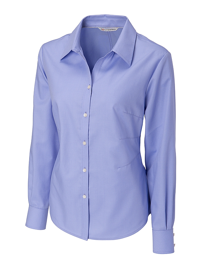 CUTTER & BUCK LCW08399 - Ladies' L/S Epic Easy Care Royal Oxford