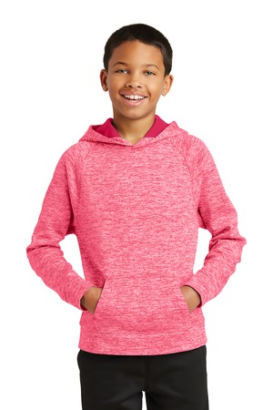 Sport-Tek YST225 - Youth PosiCharge Electric Heather Fleece Hooded Pullover