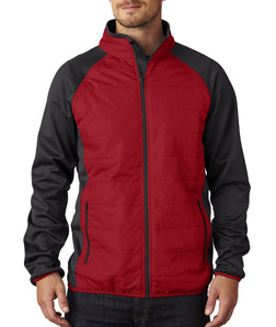 UltraClub 8292 - Adult Cool Dry Quilted Front Full-Zip Lightweight Jacket