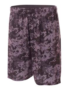 A4 Drop Ship NB5322 - Youth 8" Inseam Printed Camo Performance Shorts