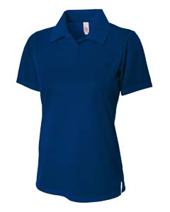 A4 Drop Ship NW3265 - Ladies' Textured Polo Shirt w/ Johnny Collar