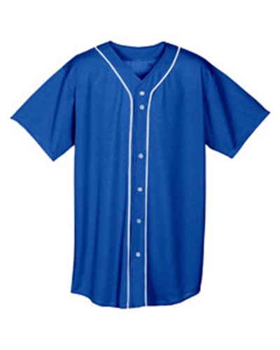A4 NB4184 - Youth Shorts Sleeve Full Button Baseball Top