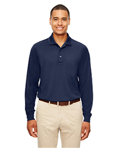 Core 365 88192P - Adult Pinnacle Performance Pique Long-Sleeve Polo with Pocket