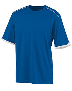 Augusta Drop Ship 5043 - Adult Wicking Polyester Short Sleeve Tee Shirt with Contrast Piping
