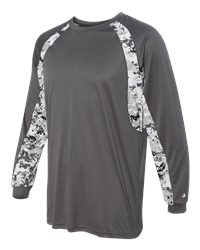 Badger 4155 - Digital Camo Hook Long Sleeve Tee Shirt