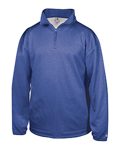 Badger Sport 1483 - Adult Pro Heathered Fleece 1/4 Zip Sweatshirt