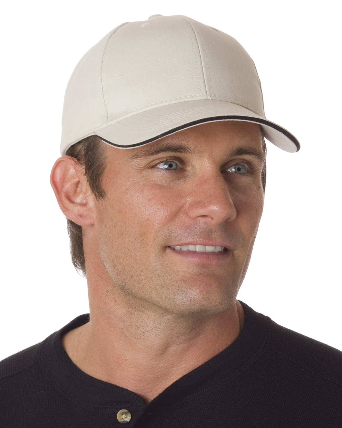 Bayside BA3621 - Brushed Twill Structured Sandwich Cap