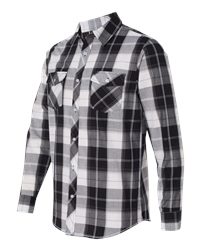 Burnside B8202 - Long Sleeve Plaid Shirt