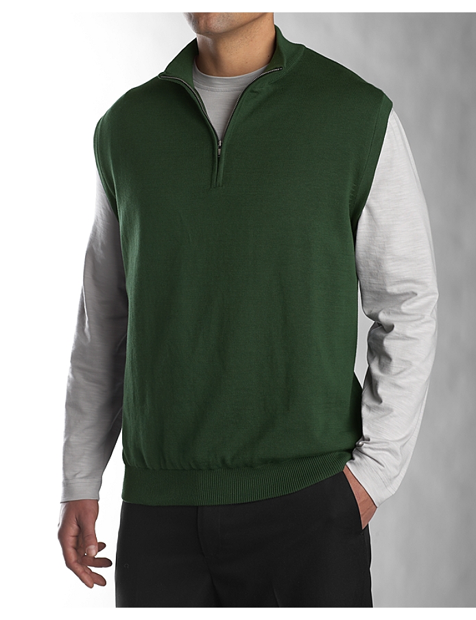 CUTTER & BUCK MCS01764 - Men's Sandpoint Half Zip Vest Wind Sweater