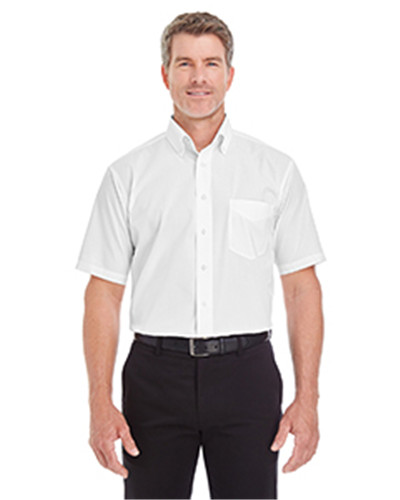 Devon & Jones D620S - Men's Crown Collection Solid Broadcloth Short-Sleeve Shirt