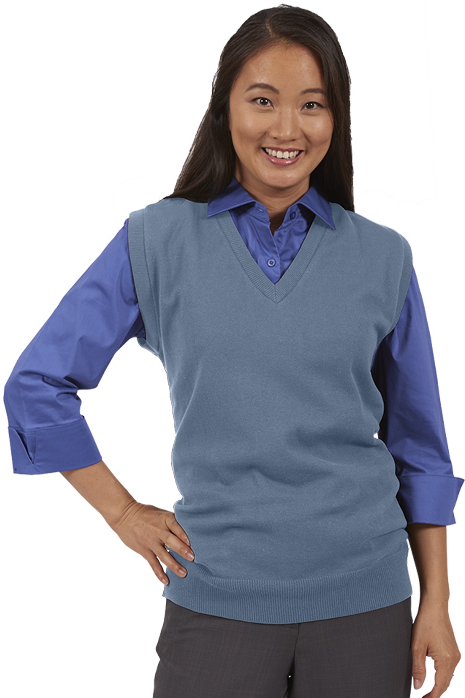 Edwards Garment 4092 - Fine Gauge V neck Sweater