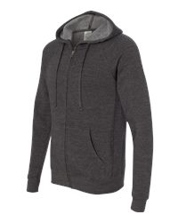 Independent Trading Co PRM33SBZ - Unisex Special Blend Raglan Hooded Full Zip Sweatshirt