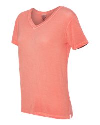 J. America 8132 - Women's Oasis Wash V Neck Tee Shirt