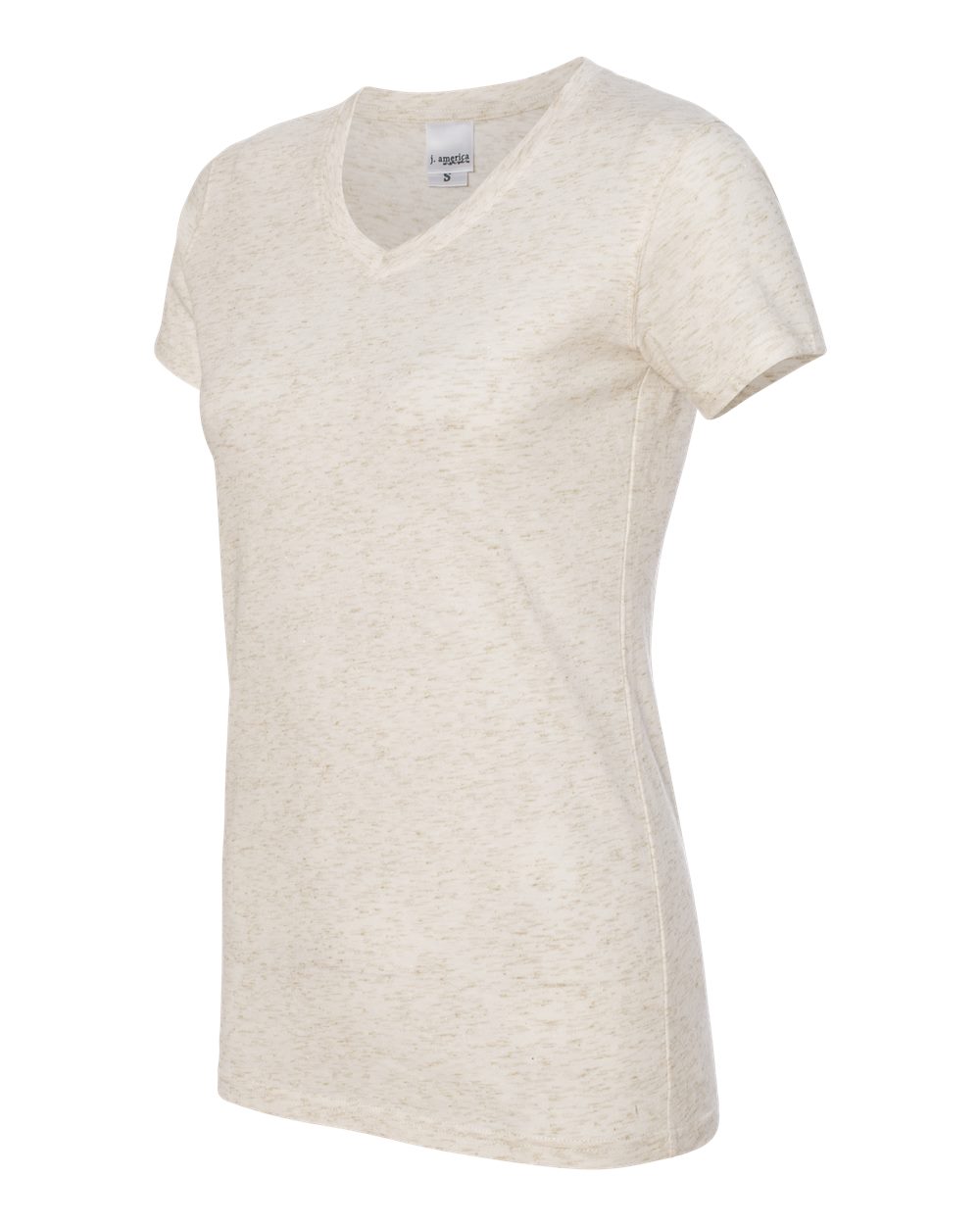 J. America 8136 - Women's Glitter V-Neck T-Shirt
