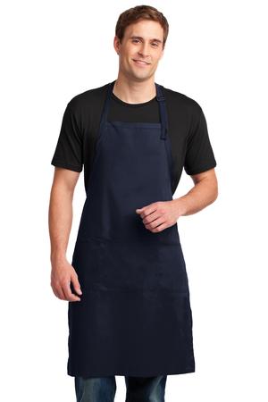 Port Authority A700 Easy Care Extra Long Bib Apron with Stain Release